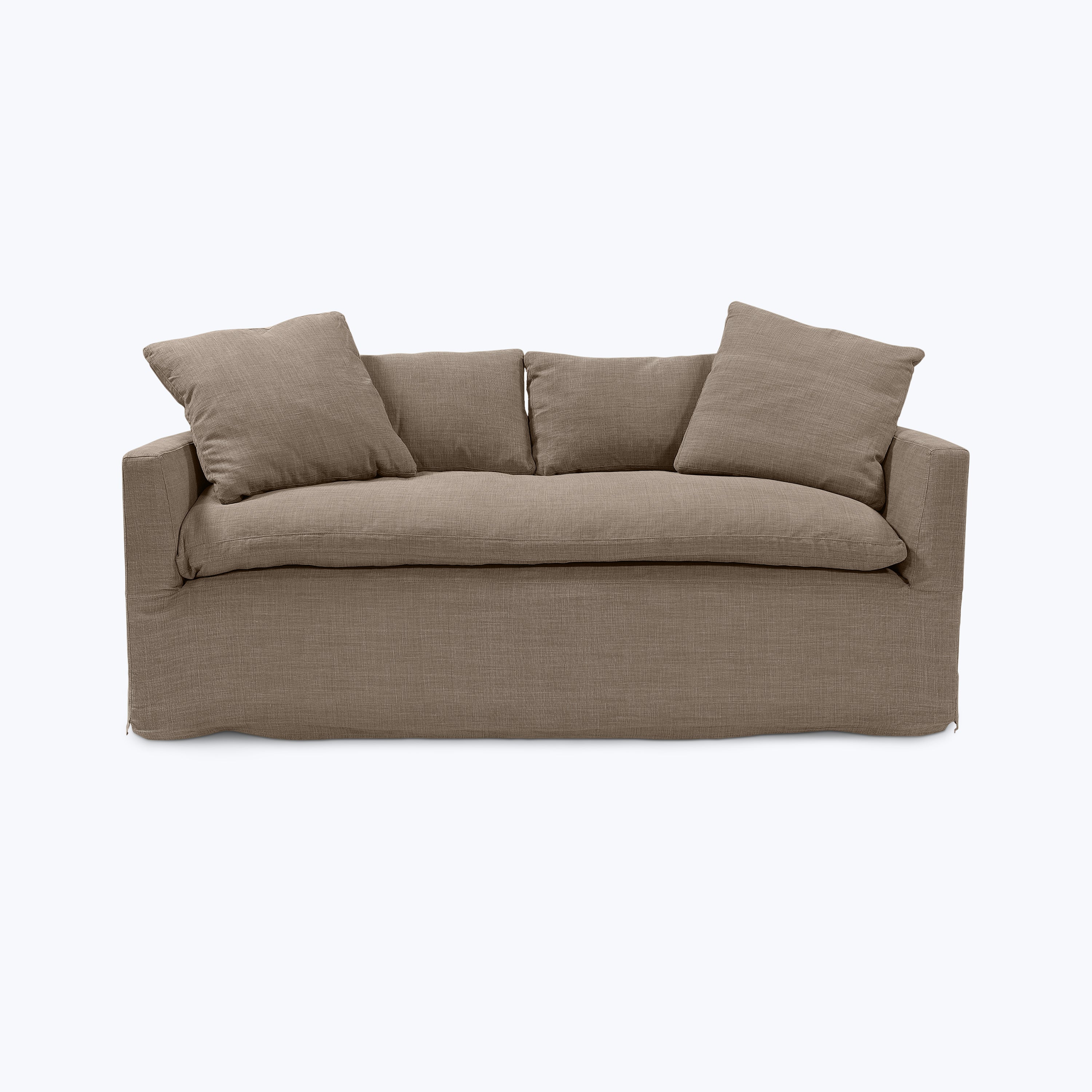 Havana Slipcovered Sofa J.D. Rye Warm Grey