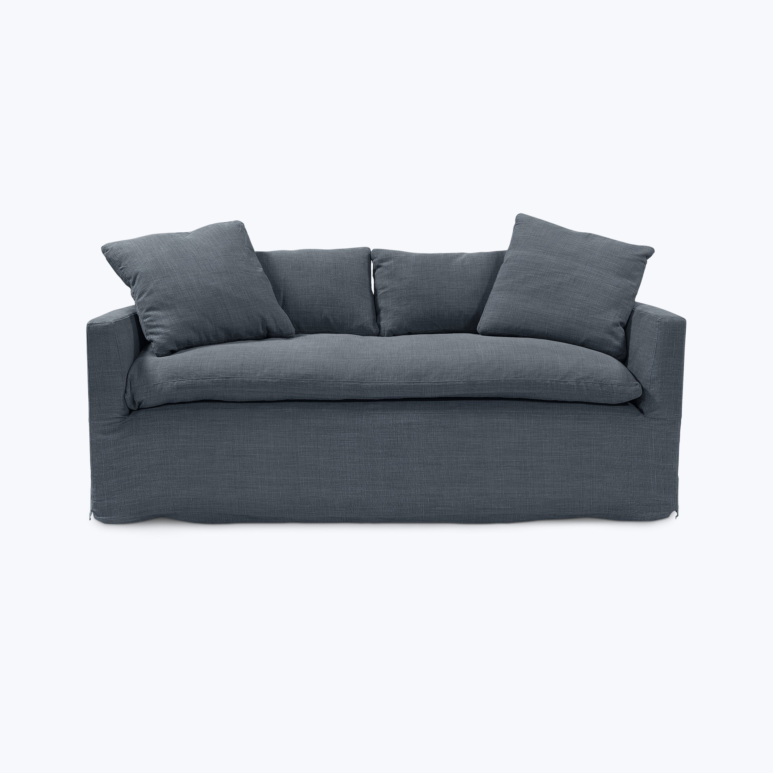 Havana Slipcovered Sofa J.D. Rye Midnight Blue