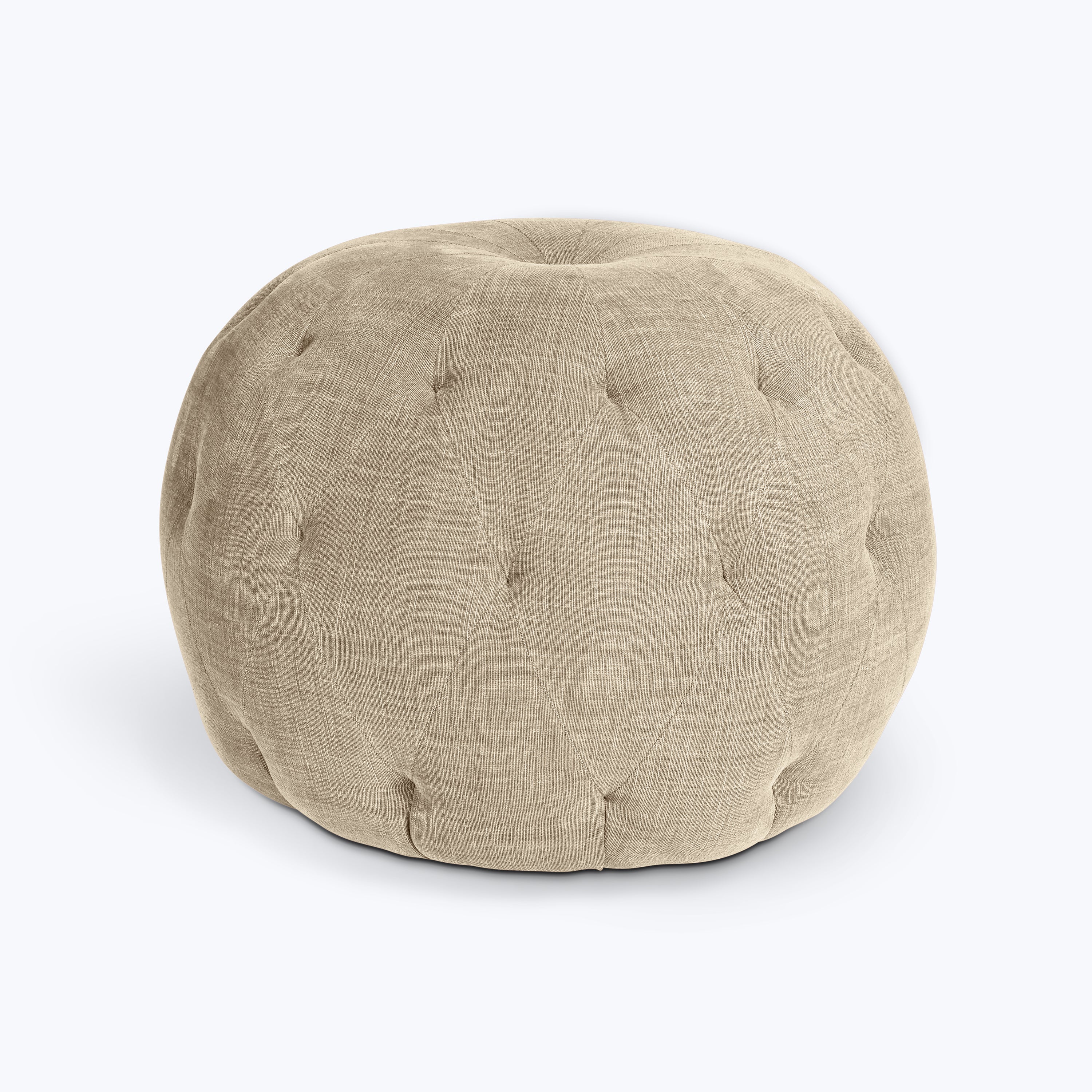 Tufted Pouf J.D. Rye Pewter