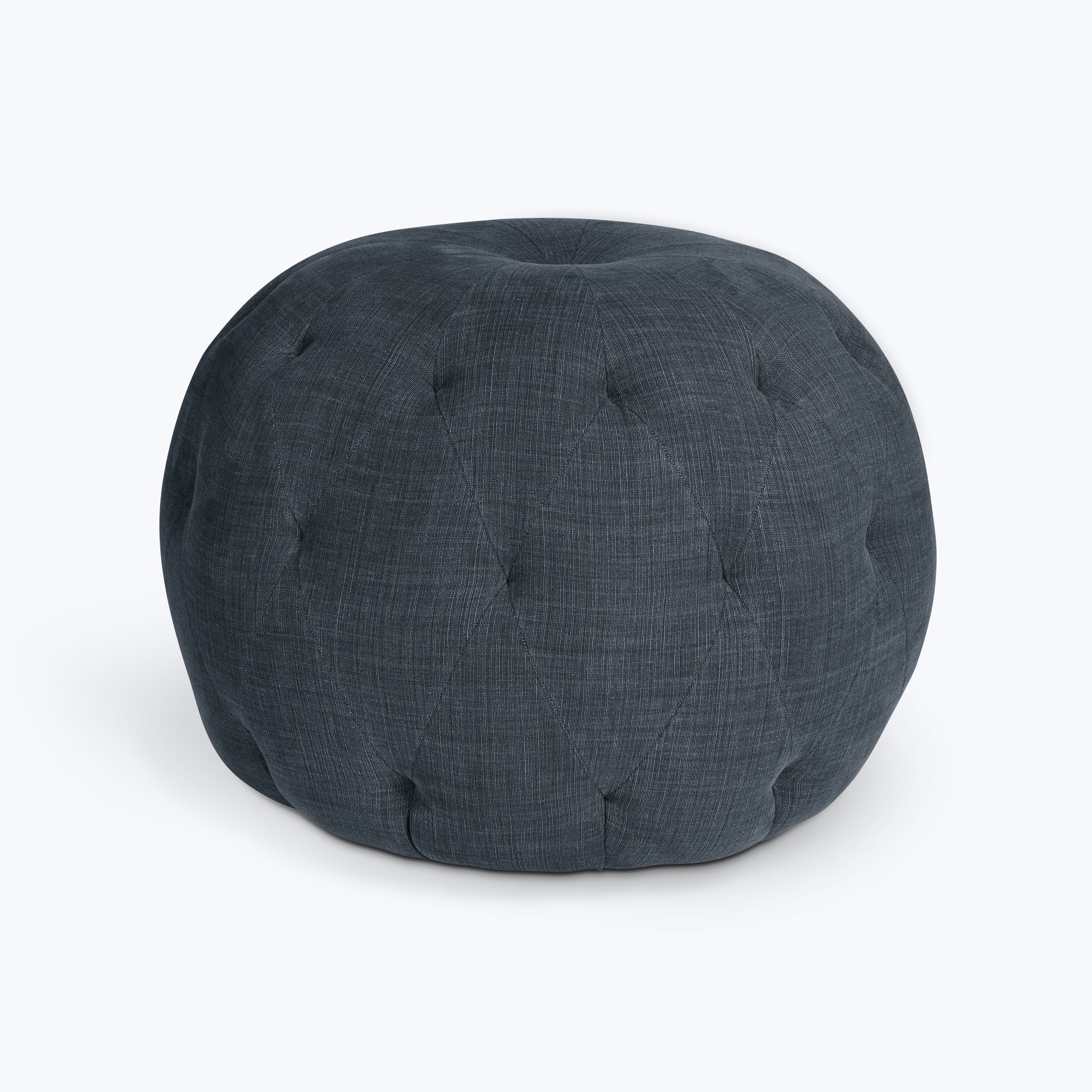 Tufted Pouf J.D. Rye Midnight Blue