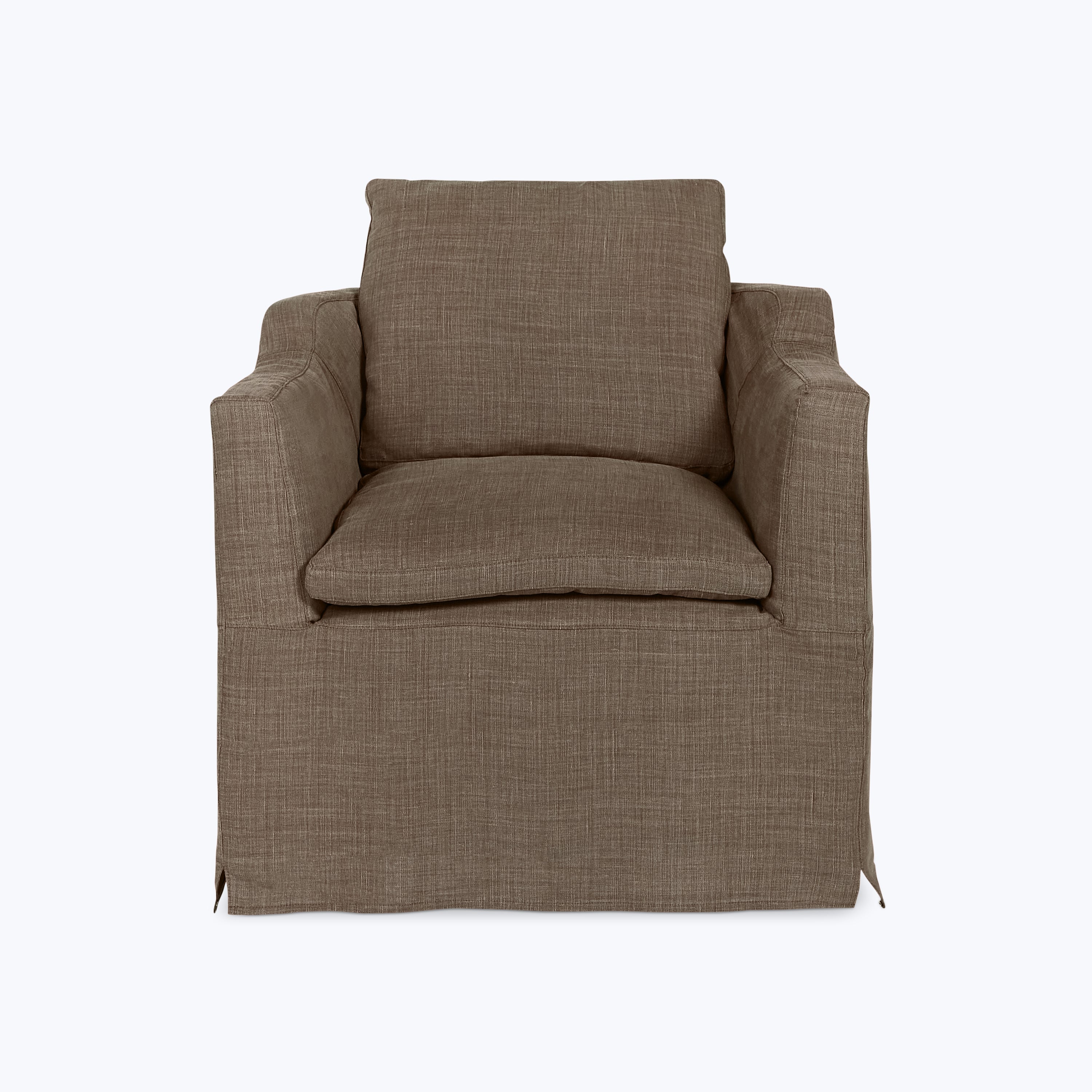 Havana Slipcover Chair J.D. Rye Warm Grey