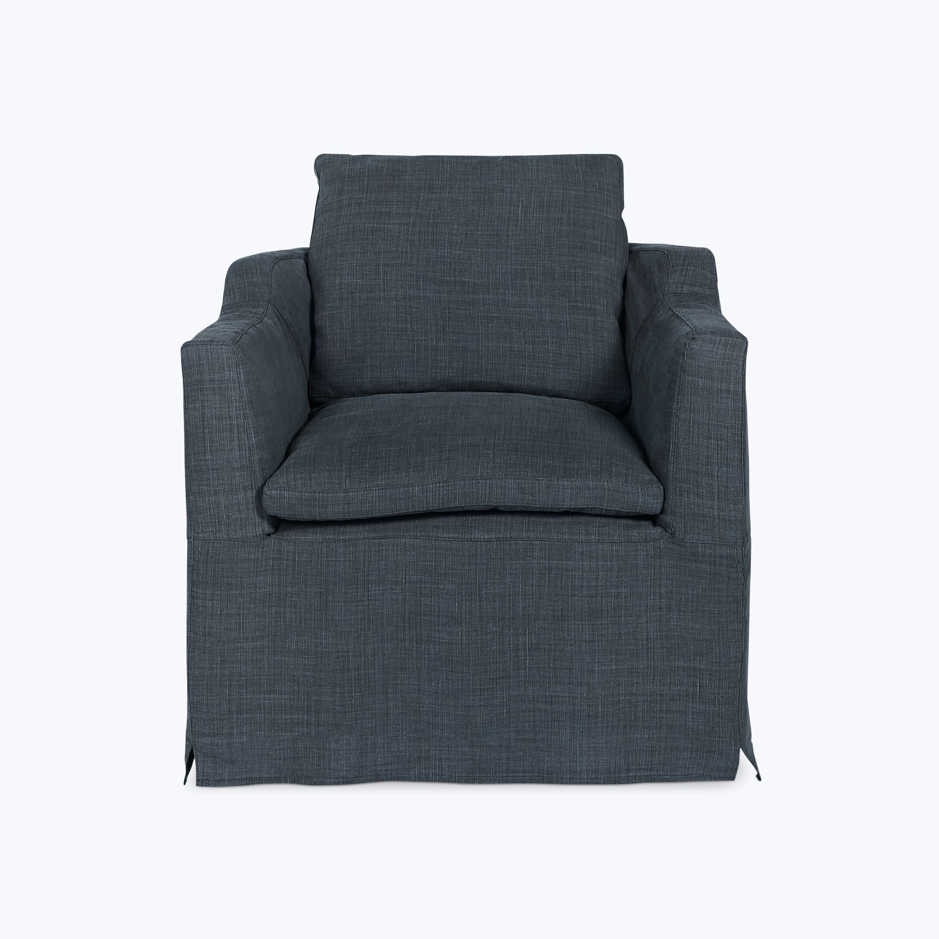 Havana Slipcover Chair J.D. Rye Midnight Blue