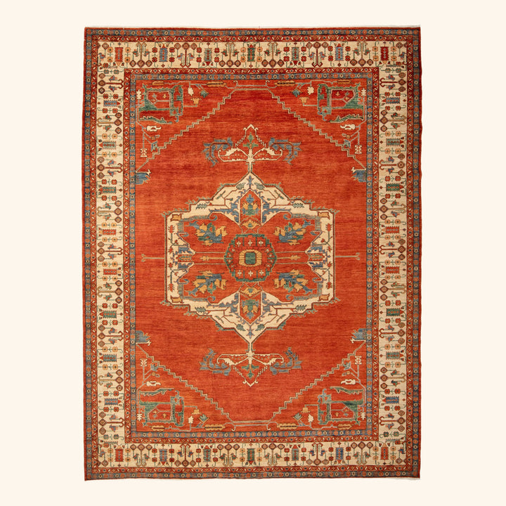 Traditional Serapi Wool Rug - 10'5" x 13'8"