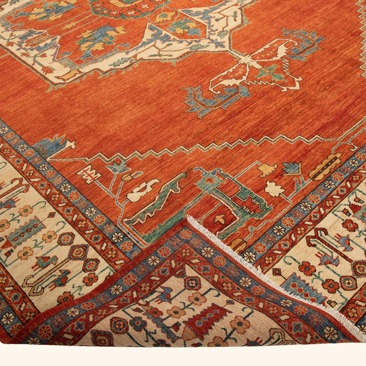 Traditional Serapi Wool Rug - 10'5" x 13'8"