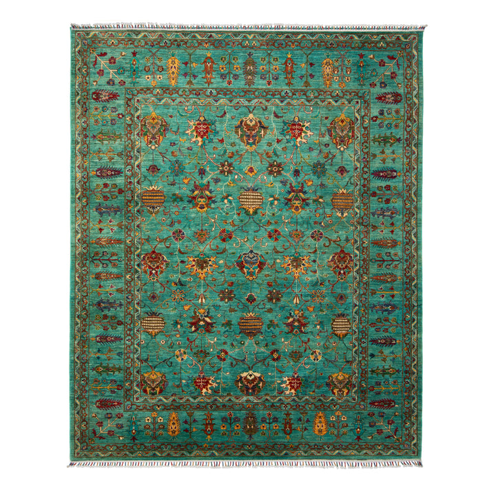 Traditional Tribal Wool Rug - 8'2" x 9'9"