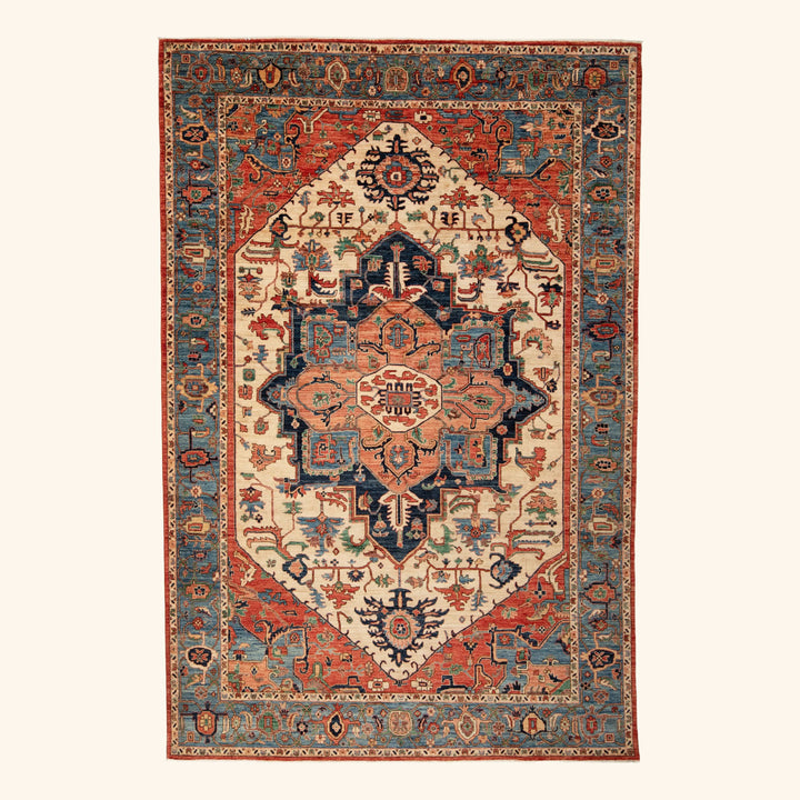 Traditional Serapi Wool Rug - 9' x 13'1"