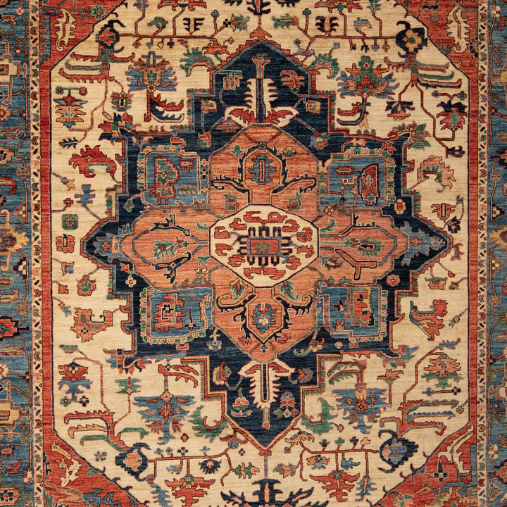 Traditional Serapi Wool Rug - 9' x 13'1"
