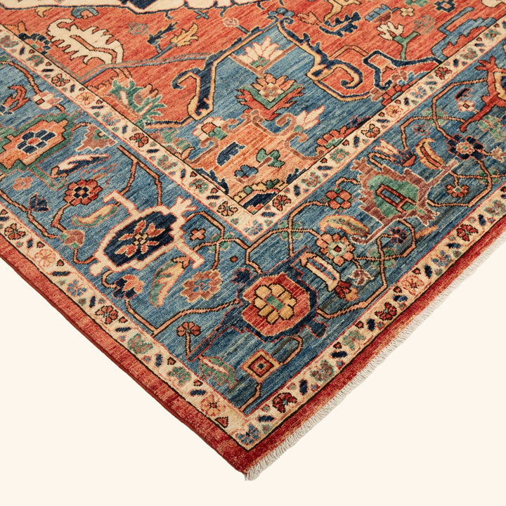 Traditional Serapi Wool Rug - 9' x 13'1"