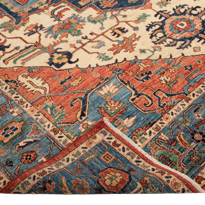 Traditional Serapi Wool Rug - 9' x 13'1"