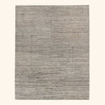 Charcoal Textured Silk Wool Blend Rug 8x10