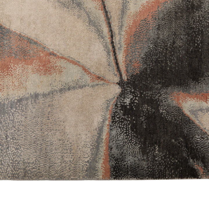 Contemporary Silk Wool Blend Rug Denim / 8x10