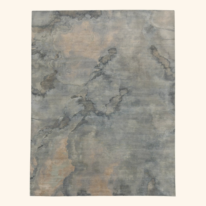 Image for Grey Contemporary Silk Wool Blend Rug - 8' x 10'