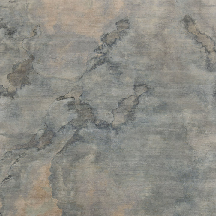 Image for Grey Contemporary Silk Wool Blend Rug - 8' x 10'