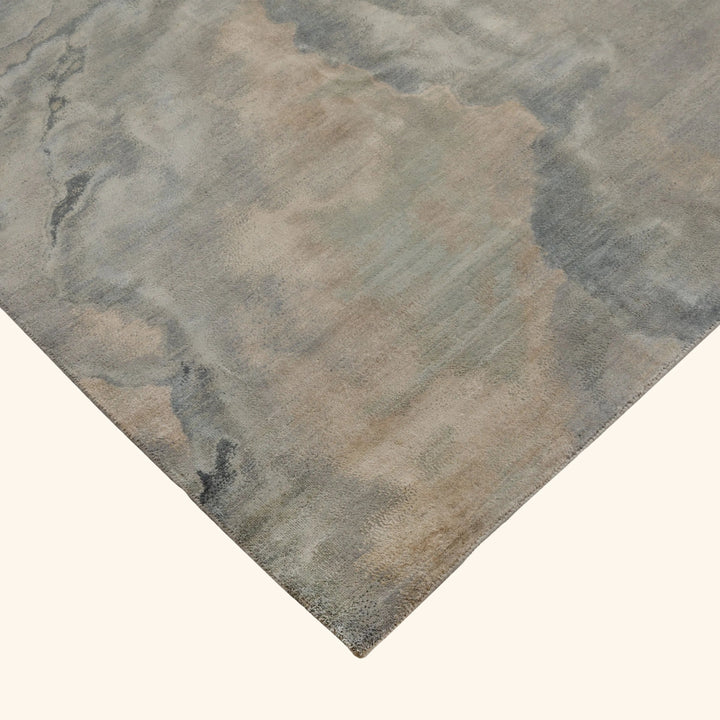 Image for Grey Contemporary Silk Wool Blend Rug - 8' x 10'