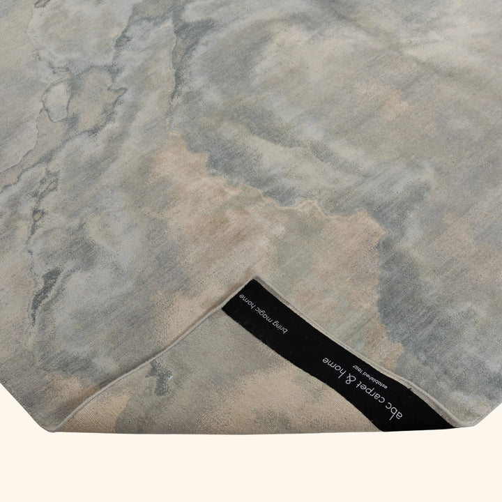 Image for Grey Contemporary Silk Wool Blend Rug - 8' x 10'