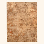 Natural Contemporary Silk Wool Blend Rug - 8' x 10'