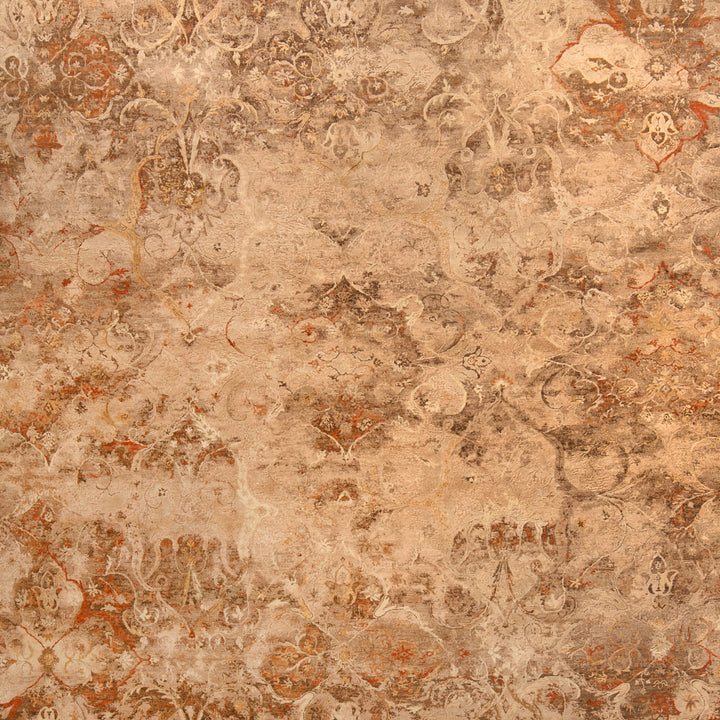 Natural Contemporary Silk Wool Blend Rug - 8' x 10'