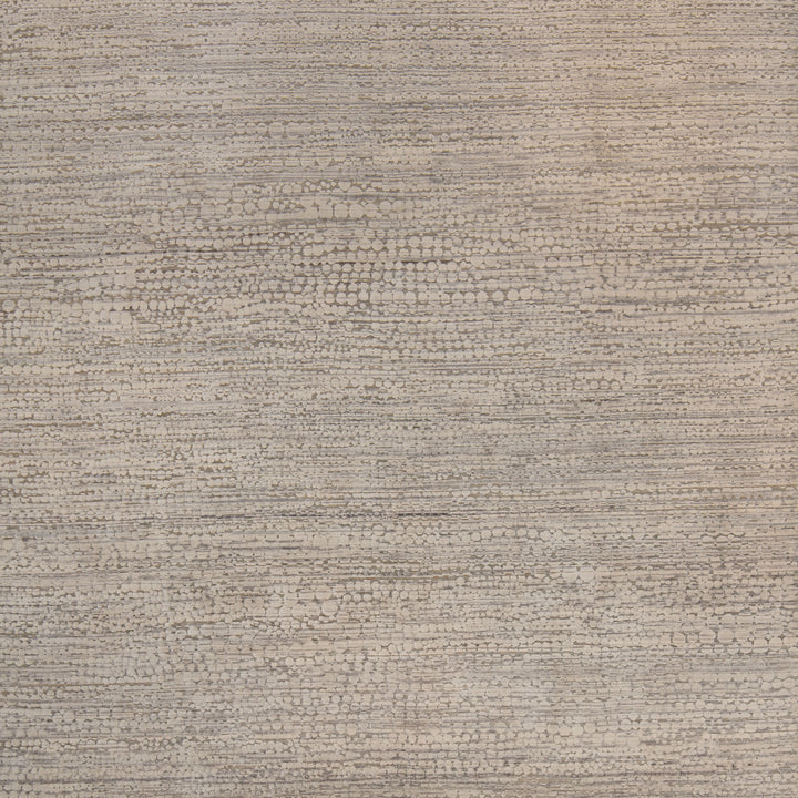 Grey Textured Silk Wool Blend Rug - 8' x 10'
