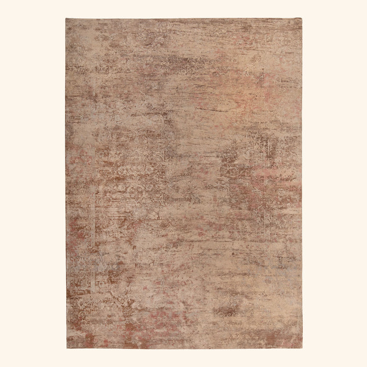 Image for Pink Contemporary Silk Wool Blend Rug
