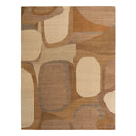 Brown Contemporary Wool Rug - 8' x 10'