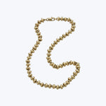 14K YG Barrel Link Necklace 16"