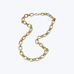 14K YG Oval Link 1+1 Necklace 16"