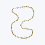 14K YG Long Link Necklace