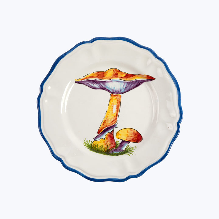 Mushroom Dinner Plate, Orange