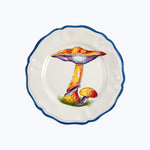 Mushroom Dinner Plate, Orange
