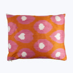 Feather Eye Silk Ikat Pillow