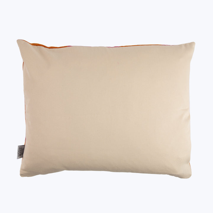 Feather Eye Silk Ikat Pillow