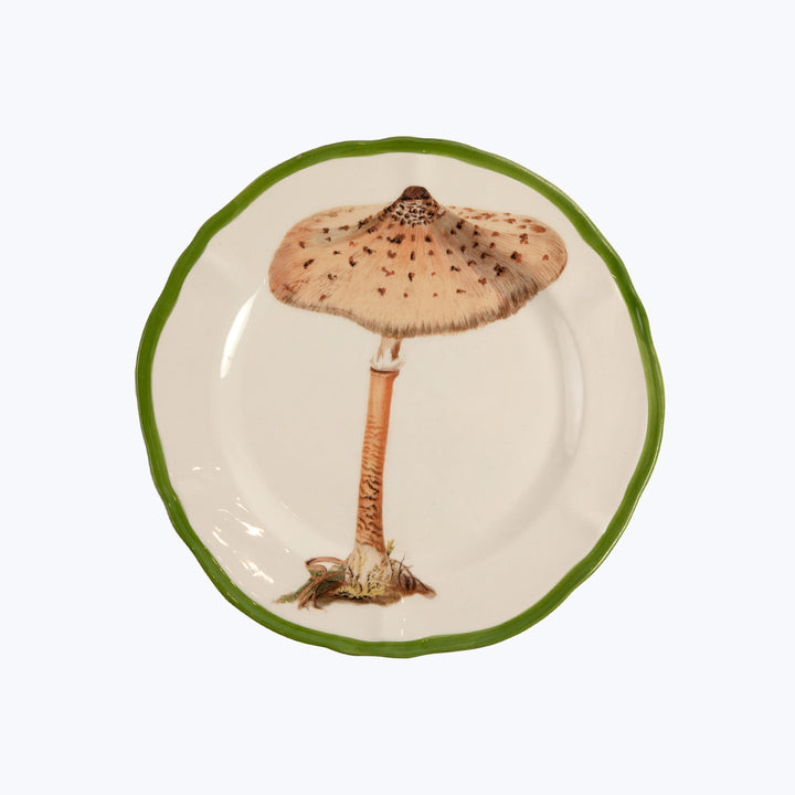 Mushrooms Porcelain Plate, Nude
