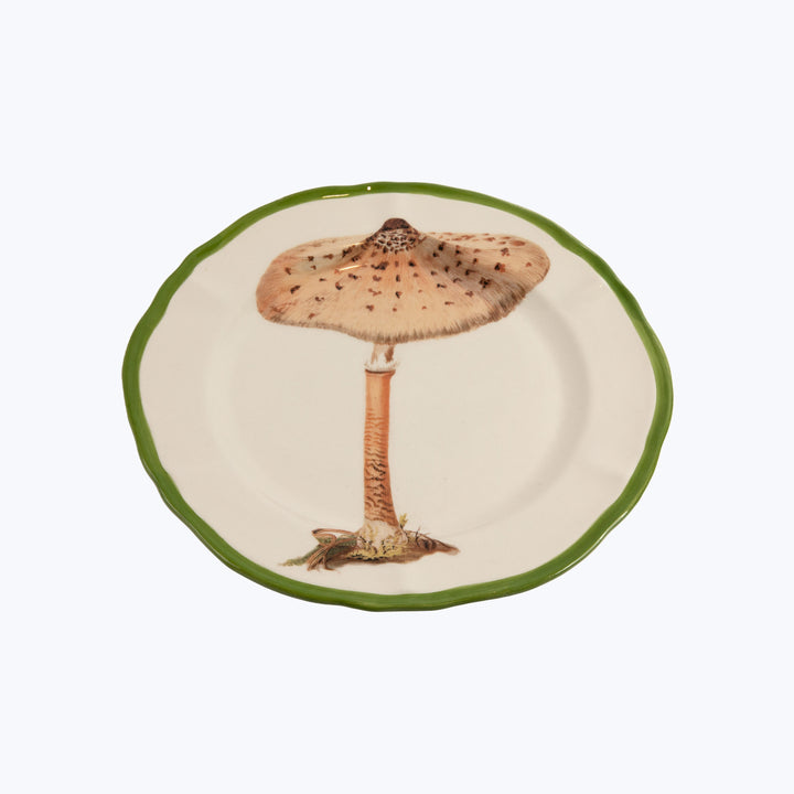 Mushrooms Porcelain Plate, Nude