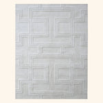 Solid Wool Art SIlk Blend Rug - 8' x 10'