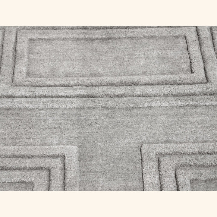 Solid Wool Art SIlk Blend Rug - 8' x 10'