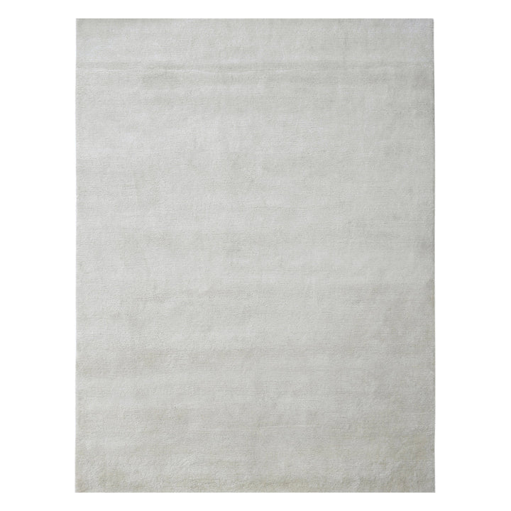Ivory Solid Alpaca Wool Rug - 8' x 10'