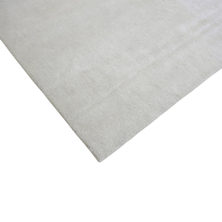 Ivory Solid Alpaca Wool Rug - 8' x 10'