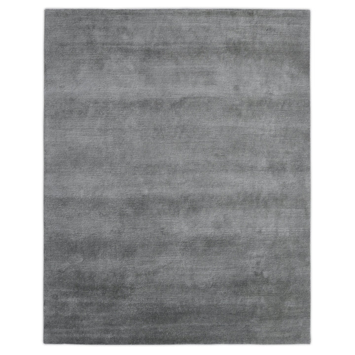 Grey Solid Mongolian Cashmere Rug - 8' x 10'