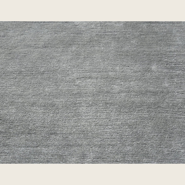 Grey Solid Mongolian Cashmere Rug - 8' x 10'