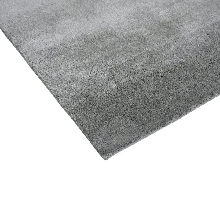 Grey Solid Mongolian Cashmere Rug - 8' x 10'