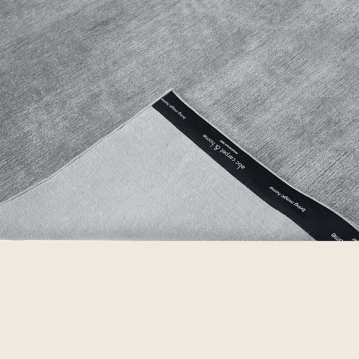 Grey Solid Mongolian Cashmere Rug - 8' x 10'