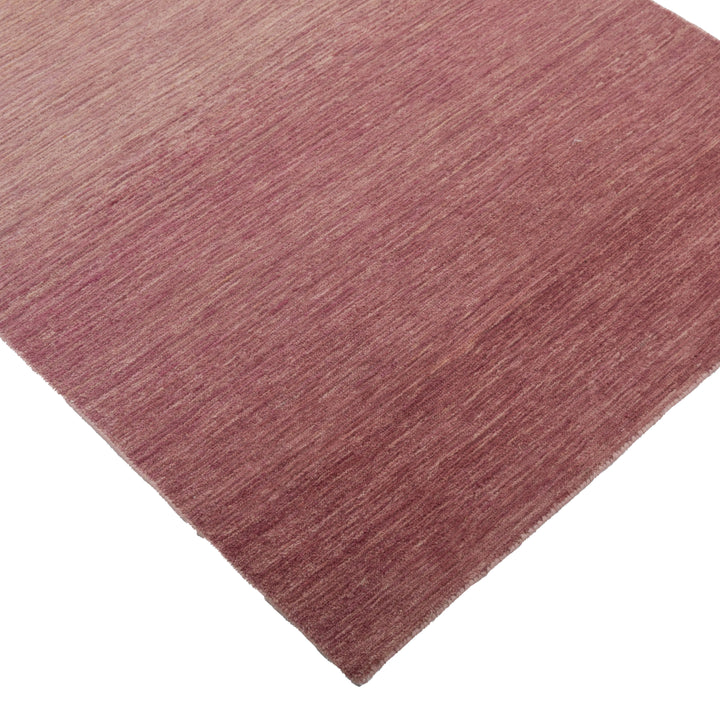 Pink Ombre Wool Runner - 3' x 12'