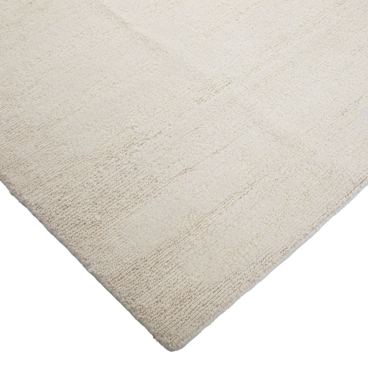 White Textured Wool Rug - 8' x 10'