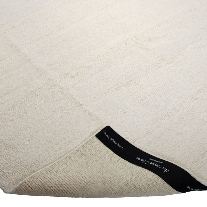 White Textured Wool Rug - 8' x 10'