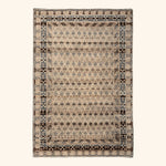 Grey Traditional Wool Rug 6x9