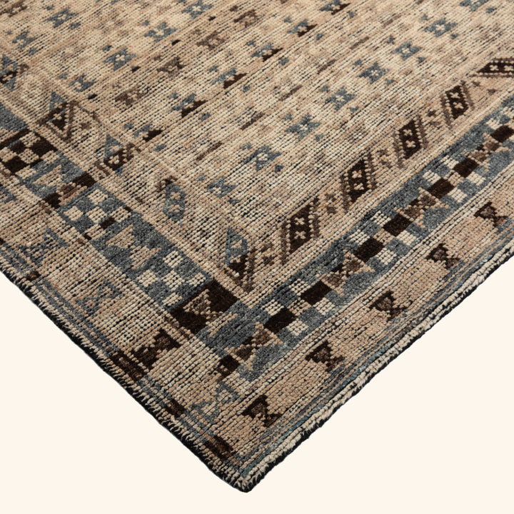 Grey Traditional Wool Rug 6x9