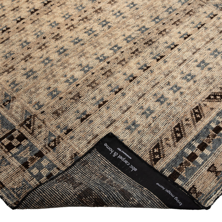 Grey Traditional Wool Rug 6x9