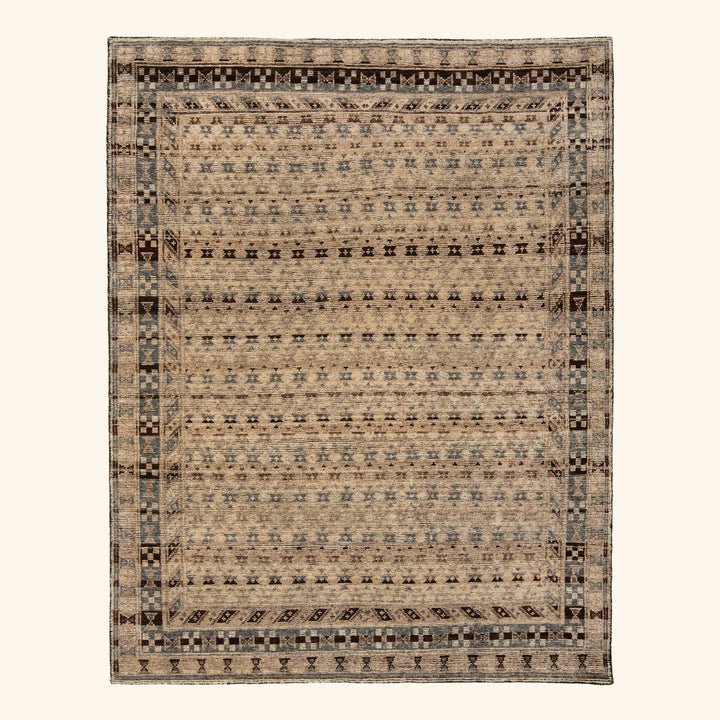 Grey Traditional Wool Rug 8x10