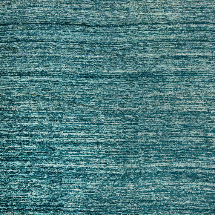 Blue Kilim Silk Wool Tweed Rug - 10' x 14'