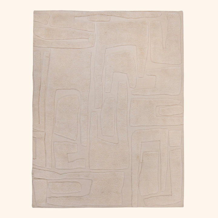 Moroccan Wool Rug - 8' x 10' Ivory